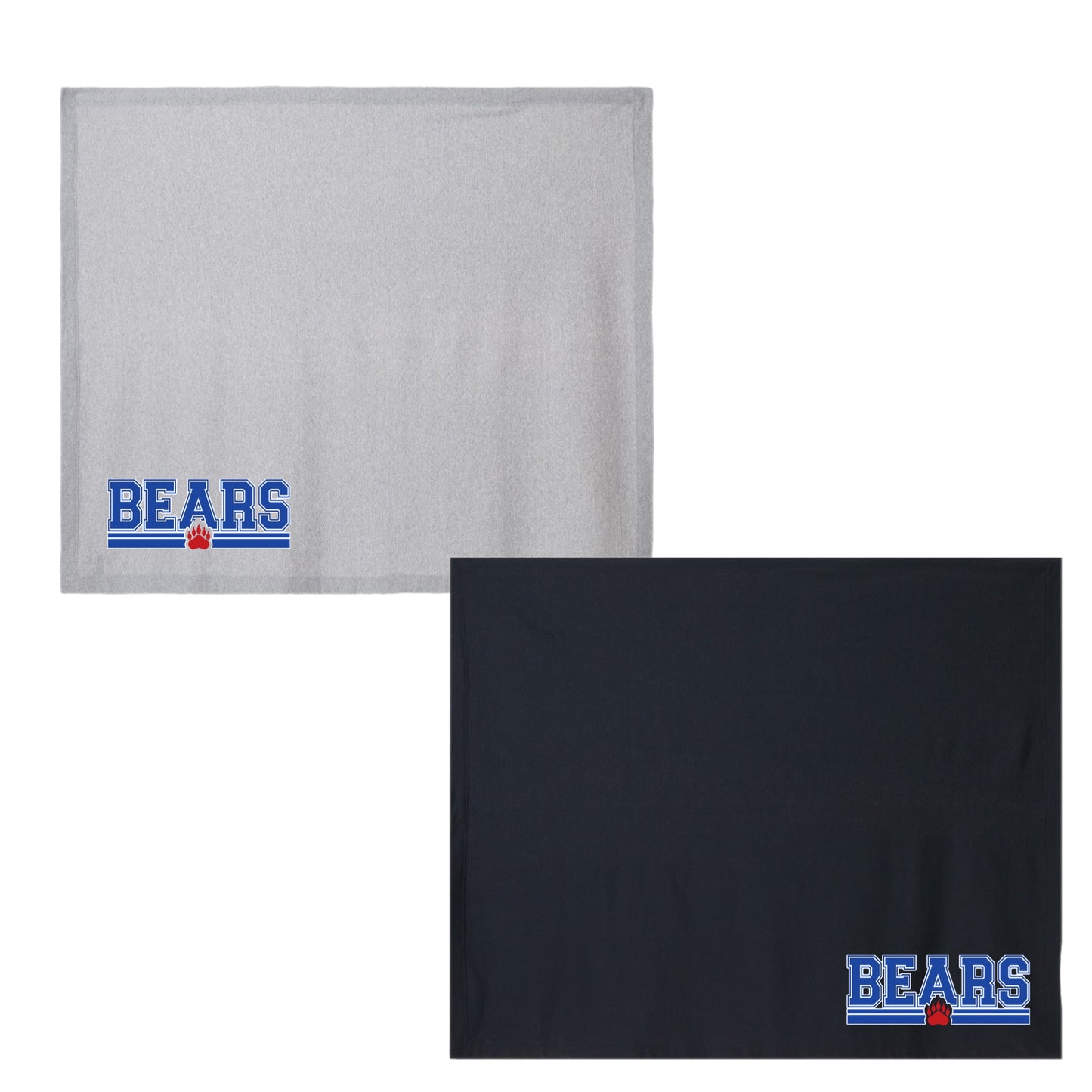 Bears Blue Stadium Blanket