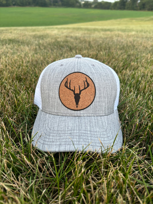 Circle Cork Deer Skull Hat